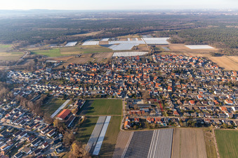 Hanhofen im Bundesland Rheinland-Pfalz, Deutschland von oben