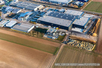 Luftbild von Heo in Herxheim bei Landau im Bundesland Rheinland-Pfalz, Deutschland