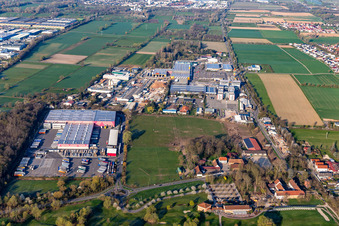 Gebäude der Niederlassung des Baumarktes HORNBACH Bornheim im Ortsteil Industriegebiet Bornheim in Bornheim im Ortsteil Dreihof im Bundesland Rheinland-Pfalz, Deutschland
