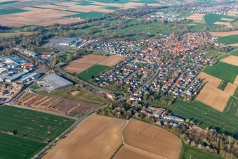 Rohrbach im Bundesland Rheinland-Pfalz, Deutschland von der Drohne aus gesehen