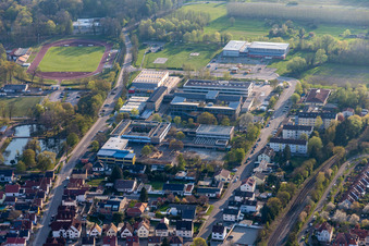Neubau an der IGS Kandel im Bundesland Rheinland-Pfalz, Deutschland