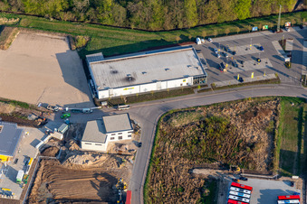 Luftbild von EDEKA Burger in Kandel im Bundesland Rheinland-Pfalz, Deutschland