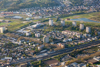 Seepark in Lahr im Bundesland Baden-Württemberg, Deutschland