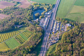 Autobahn-Tank & Rast Raststätte Mahlberg der BAB A5 in Mahlberg im Bundesland Baden-Württemberg, Deutschland