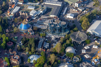 Wegen Corona-Lockdown geschlossene Euro-Mir im Freizeitpark Europa-Park in Rust im Bundesland Baden-Württemberg, Deutschland
