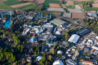 Wegen Corona-Lockdown geschlossene Poseidon im Freizeitpark Europa-Park in Rust im Bundesland Baden-Württemberg, Deutschland