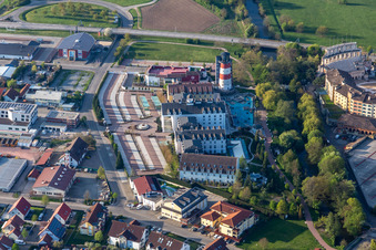 Wegen Corona-Lockdown geschlossenes 4 Sterne Erlebnishotel "Bell Rock" im Freizeitpark Europa-Park in Rust im Bundesland Baden-Württemberg, Deutschland
