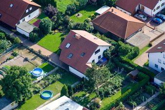 Luftbild von Fritz-Haber-Straße in Haßloch im Bundesland Rheinland-Pfalz, Deutschland