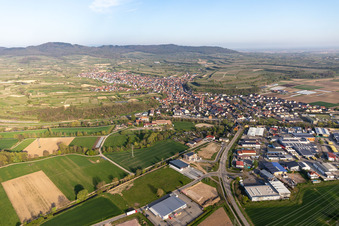 Eichstetten am Kaiserstuhl im Bundesland Baden-Württemberg, Deutschland von oben