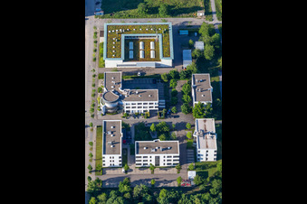 Technologiepark CAS Software am CAS Weg im Ortsteil Rintheim in Karlsruhe im Bundesland Baden-Württemberg, Deutschland
