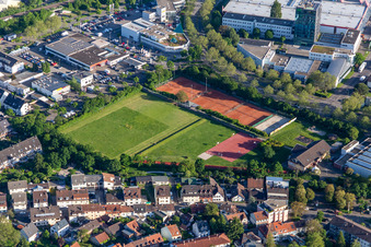 Sportülätze des TuS Rintheim in Karlsruhe im Bundesland Baden-Württemberg, Deutschland