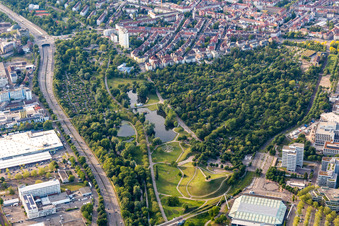 Günter Klotz Anlage im Ortsteil Südweststadt in Karlsruhe im Bundesland Baden-Württemberg, Deutschland