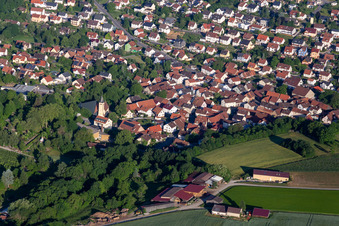 Und St. Katharina Kirche in Üchtelhausen im Bundesland Bayern, Deutschland