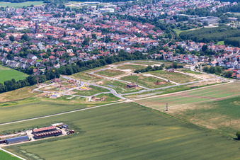 Baugebiet K2 in Kandel im Bundesland Rheinland-Pfalz, Deutschland aus der Luft