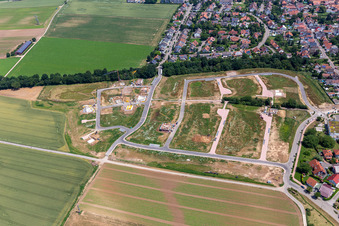 Baugebiet K2 in Kandel im Bundesland Rheinland-Pfalz, Deutschland von oben gesehen
