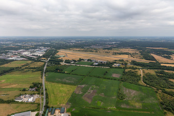 Luftbild von Flensburger Flugplatz im Ortsteil Weiche im Bundesland Schleswig-Holstein, Deutschland