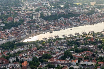 Hafen, Förde im Ortsteil Kielseng in Flensburg im Bundesland Schleswig-Holstein, Deutschland