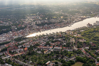 Luftbild von Hafen, Förde im Ortsteil Kielseng in Flensburg im Bundesland Schleswig-Holstein, Deutschland