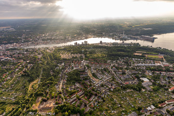 Luftaufnahme von Hafen, Förde im Ortsteil Kielseng in Flensburg im Bundesland Schleswig-Holstein, Deutschland