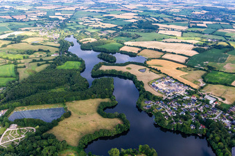 Munkbrarupau, Mühlenteich im Ortsteil Ulstrupfeld in Glücksburg im Bundesland Schleswig-Holstein, Deutschland