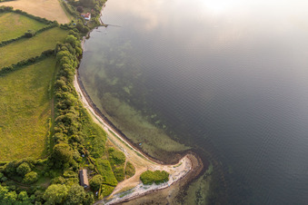 Luftbild von Holnis Nordspitze - fast der nördlichste Punkt Deutschlands in Glücksburg im Bundesland Schleswig-Holstein