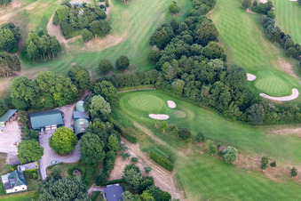 Förde-Golf-Club e.V. Glücksburg im Ortsteil Bockholm im Bundesland Schleswig-Holstein, Deutschland aus der Luft betrachtet