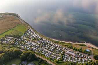 Luftbild von Campingplatz “Fördeblick” Westerholz e.V im Bundesland Schleswig-Holstein, Deutschland