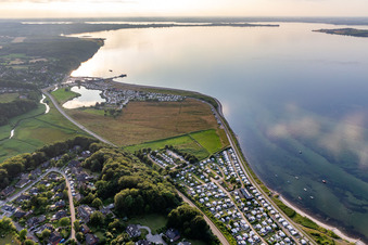 Luftaufnahme von Campingplatz “Fördeblick” Westerholz e.V im Bundesland Schleswig-Holstein, Deutschland