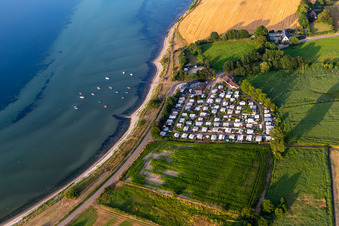 Campingplatz Habernis am Ufer der Ostsee in Steinberg im Bundesland Schleswig-Holstein, Deutschland