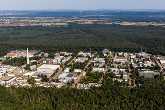 KIT Campus Nord im Ortsteil Leopoldshafen in Eggenstein-Leopoldshafen im Bundesland Baden-Württemberg, Deutschland