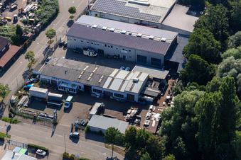 Luftbild von Frey Metallbau im Ortsteil Minderslachen in Kandel im Bundesland Rheinland-Pfalz, Deutschland