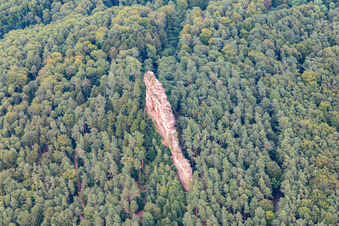 Kletterfelsen Asselstein in Annweiler am Trifels im Bundesland Rheinland-Pfalz, Deutschland