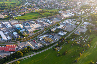 Industriegebiet Robert-Bürkle-Straße in Freudenstadt im Bundesland Baden-Württemberg, Deutschland