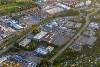 Luftbild von Industriegebiet Robert-Bürkle-Straße in Freudenstadt im Bundesland Baden-Württemberg, Deutschland