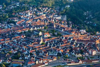 Luftbild von Größter Marktplatz Deutschlands in Freudenstadt im Bundesland Baden-Württemberg