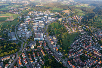Luftaufnahme von Industriegebiet in Freudenstadt im Bundesland Baden-Württemberg, Deutschland