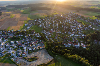 Luftbild von Ortsteil Herrenzimmern in Bösingen im Bundesland Baden-Württemberg, Deutschland