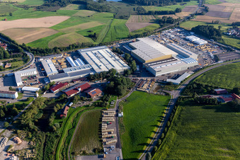 Liebherr-Mischtechnik GmbH im Ortsteil Kürnbach in Bad Schussenried im Bundesland Baden-Württemberg, Deutschland