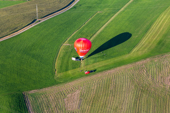 Luftbild von Ballonstart Ehrmann im Ortsteil Michelwinnaden in Bad Waldsee im Bundesland Baden-Württemberg, Deutschland
