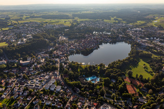 Strand- und Freibad Bad Waldsee im Bundesland Baden-Württemberg, Deutschland