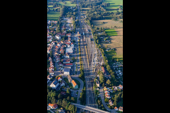 Bahnhof im Ortsteil Steegen in Aulendorf im Bundesland Baden-Württemberg, Deutschland