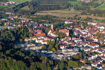 Luftbild von Schloss Aulendorf im Ortsteil Steegen im Bundesland Baden-Württemberg, Deutschland