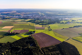 Stadtansicht von Osten in Bad Saulgau im Bundesland Baden-Württemberg, Deutschland