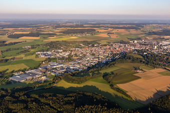 Gewerbegebiet und Firmenansiedlung in Bad Saulgau im Bundesland Baden-Württemberg, Deutschland