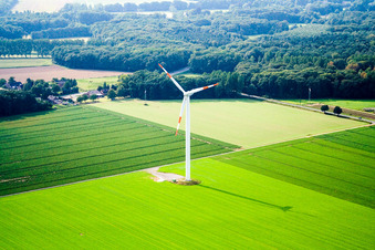 Windkraftanlage Grodendonksweg im Ortsteil Geneng in Wachtendonk im Bundesland Nordrhein-Westfalen, Deutschland