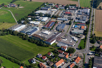 Industriegebiet Riedweg im Ortsteil Gaisbeuren in Bad Waldsee im Bundesland Baden-Württemberg, Deutschland