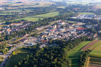 Bahnhof in Riedlingen im Bundesland Baden-Württemberg, Deutschland