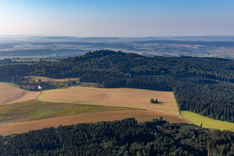 Luftbild von Bussen im Ortsteil Aderzhofen in Uttenweiler im Bundesland Baden-Württemberg, Deutschland