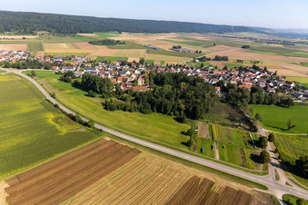 Luftbild von Ortsteil Grüningen in Riedlingen im Bundesland Baden-Württemberg, Deutschland