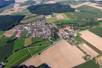 Luftbild von Ortsteil Heiligkreuztal in Altheim im Bundesland Baden-Württemberg, Deutschland